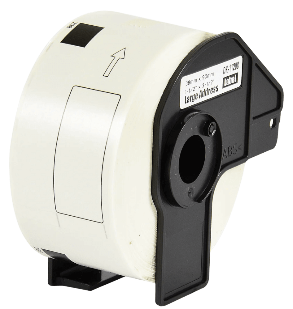 PixoJet Brother DK11208 38 x 90 mm, 400 stk. Hvid adresseetiket