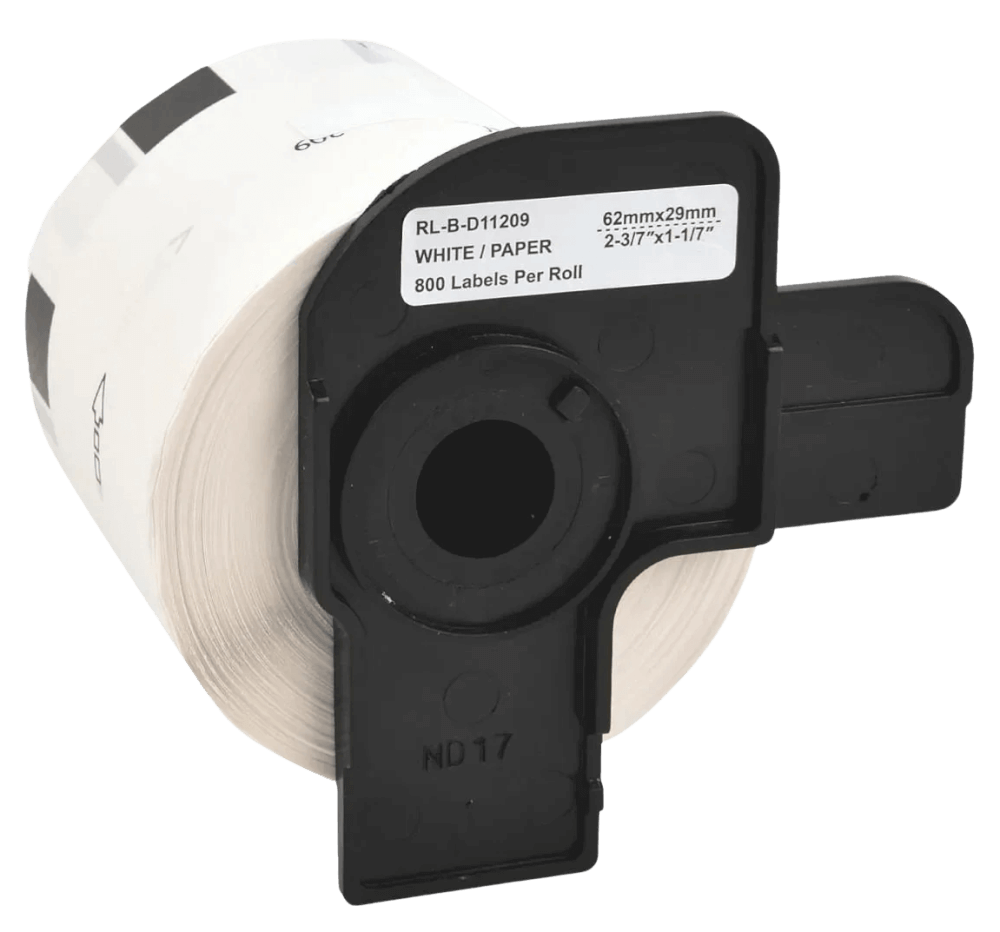 PixoJet Brother DK11209 29 x 62 mm, 800 stk. Hvid adresseetiket