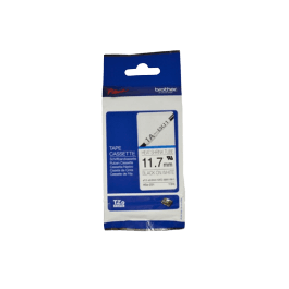 Brother Original HSE231 11,7 mm x 1,5 m Sort tekst / Hvid tape