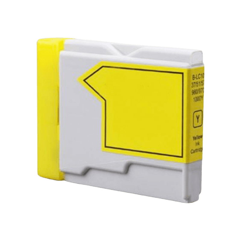 PixoJet Brother LC1000Y gul blækpatron | Indhold: 12 ml.