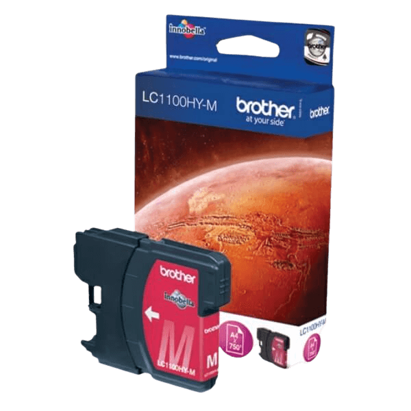 Brother Original LC1100HYM XL magenta blækpatron | Indhold: 700 sider