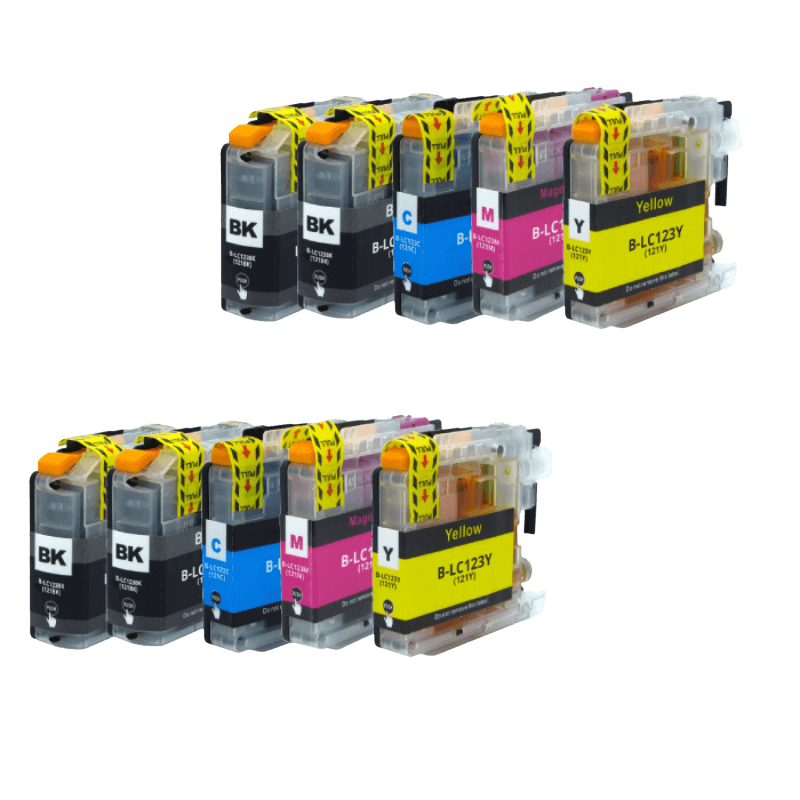 PixoJet Brother LC123 rabatpakke - 10 stk.
