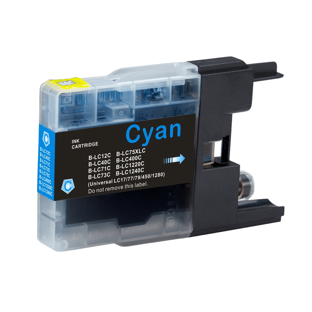 PixoJet Brother LC1240C XL cyan blækpatron | Indhold: 20 ml.