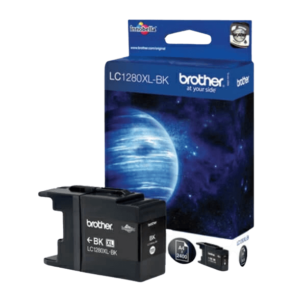 Brother Original LC1280BK XXL sort blækpatron | Indhold: 2400 sider