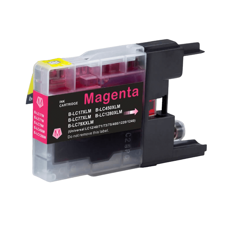 PixoJet Brother LC1280M XXL magenta blækpatron | Indhold: 20 ml.