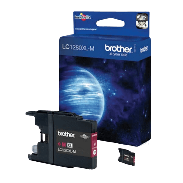 Brother Original LC1280M XXL magenta blækpatron | Indhold: 1200 sider