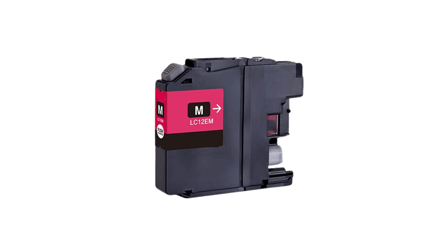PixoJet Brother LC12EM magenta blækpatron | Indhold: 13 ml.