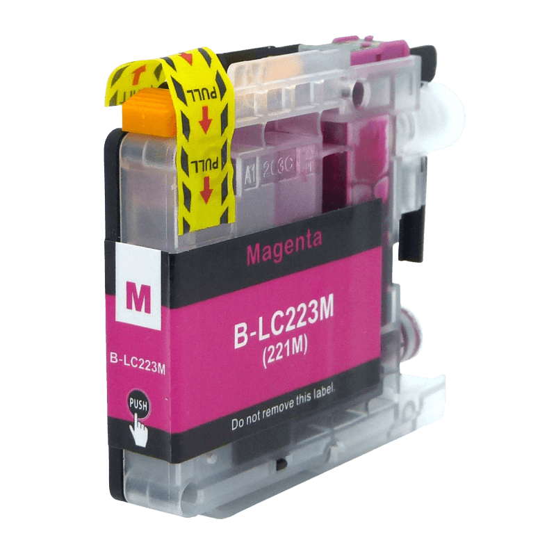 PixoJet Brother LC223M magenta blækpatron | Indhold: 10 ml.