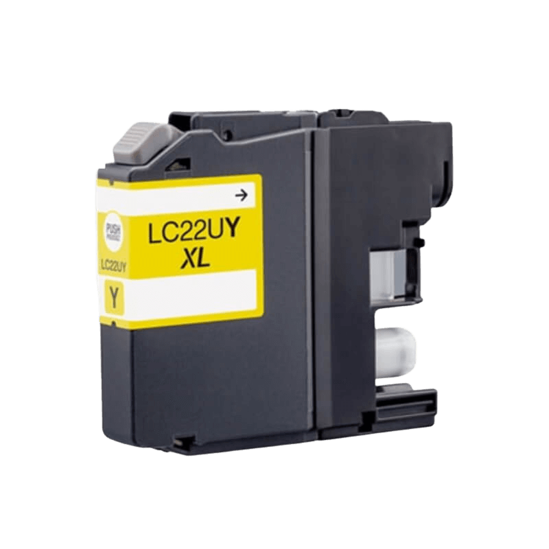 PixoJet Brother LC22UY gul blækpatron | Indhold: 13 ml.