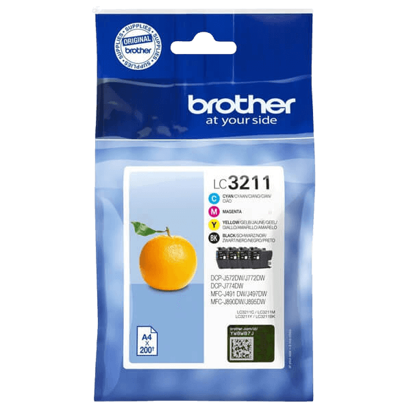 Brother Original LC3211VALDR CMYK rabatpakke | Indhold: 800 sider