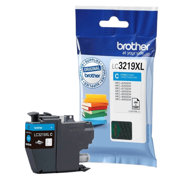 Brother Original LC3219XLC cyan blækpatron | Indhold: 1500 sider