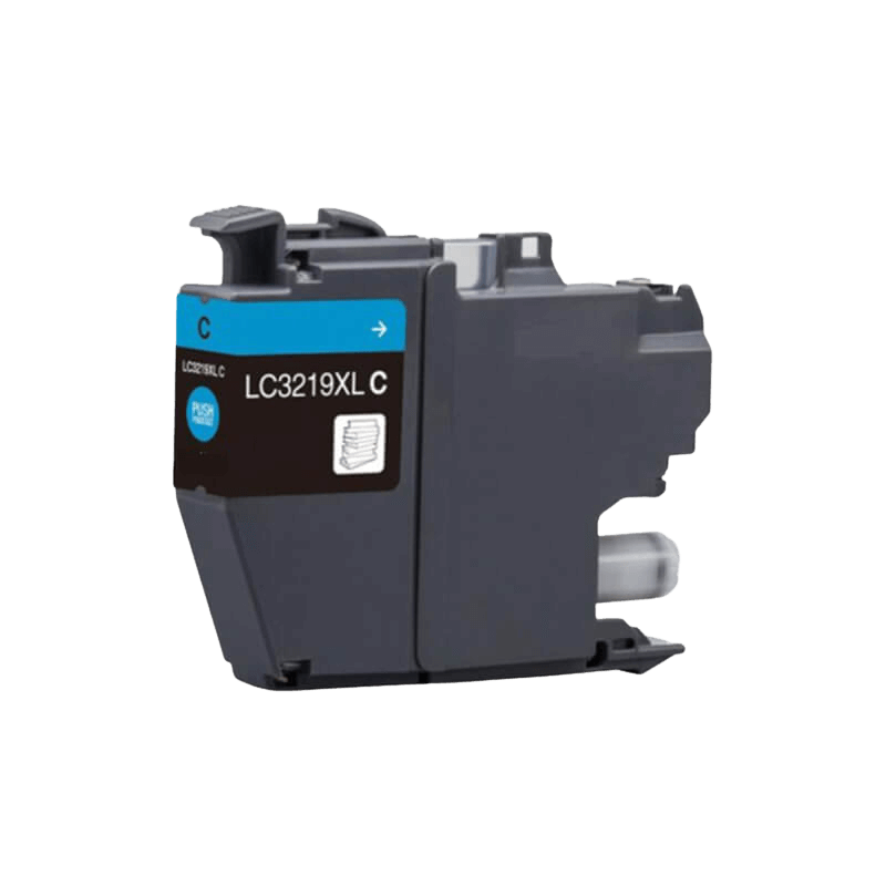 PixoJet Brother LC3219XLC cyan blækpatron | Indhold: 1500 sider