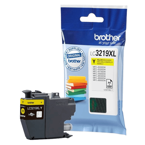 Brother Original LC3219XLY gul blækpatron | Indhold: 1500 sider