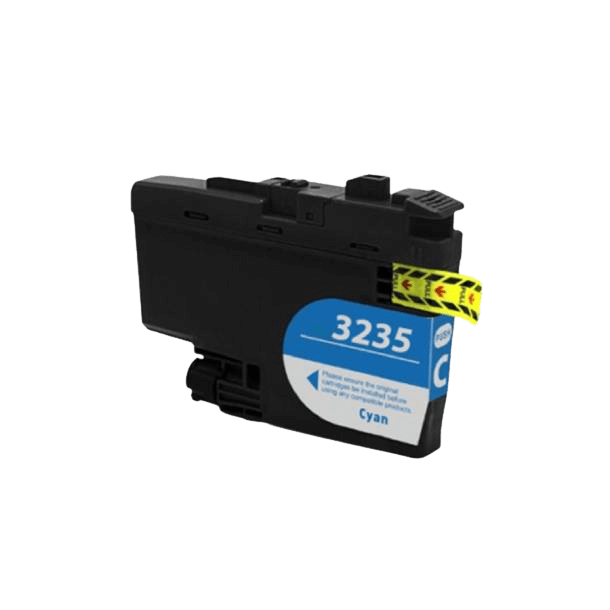 PixoJet Brother LC3235XLC cyan blækpatron | Indhold: 50 ml.