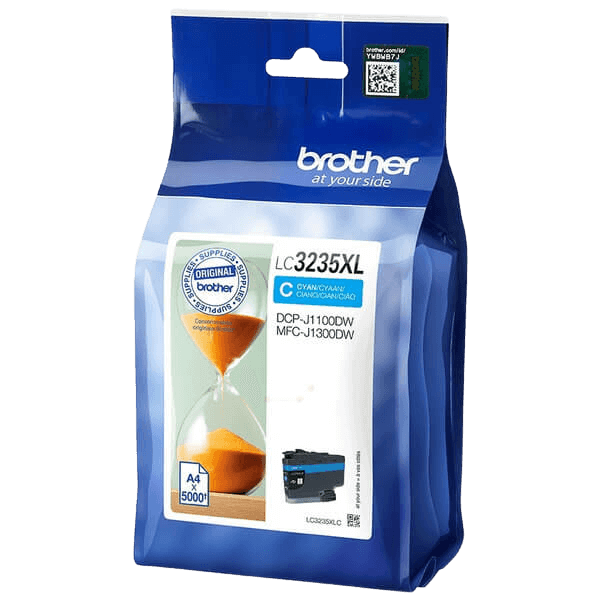 Brother Original LC3235XLC cyan blækpatron | Indhold: 5000 sider