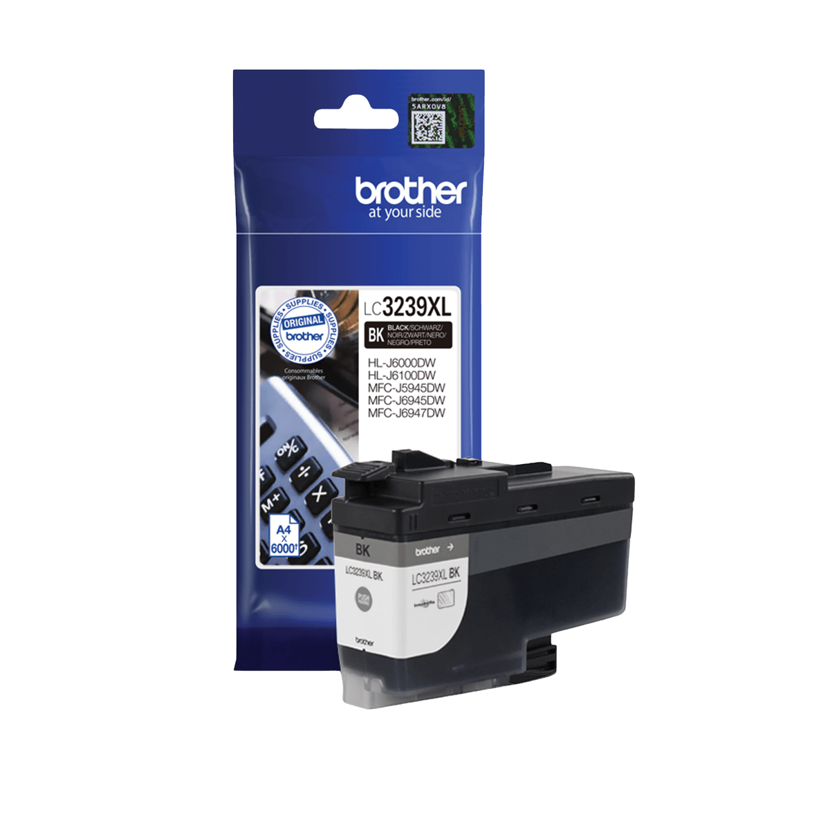 Brother Original LC3239XLBK sort blækpatron | Indhold: 6000 sider