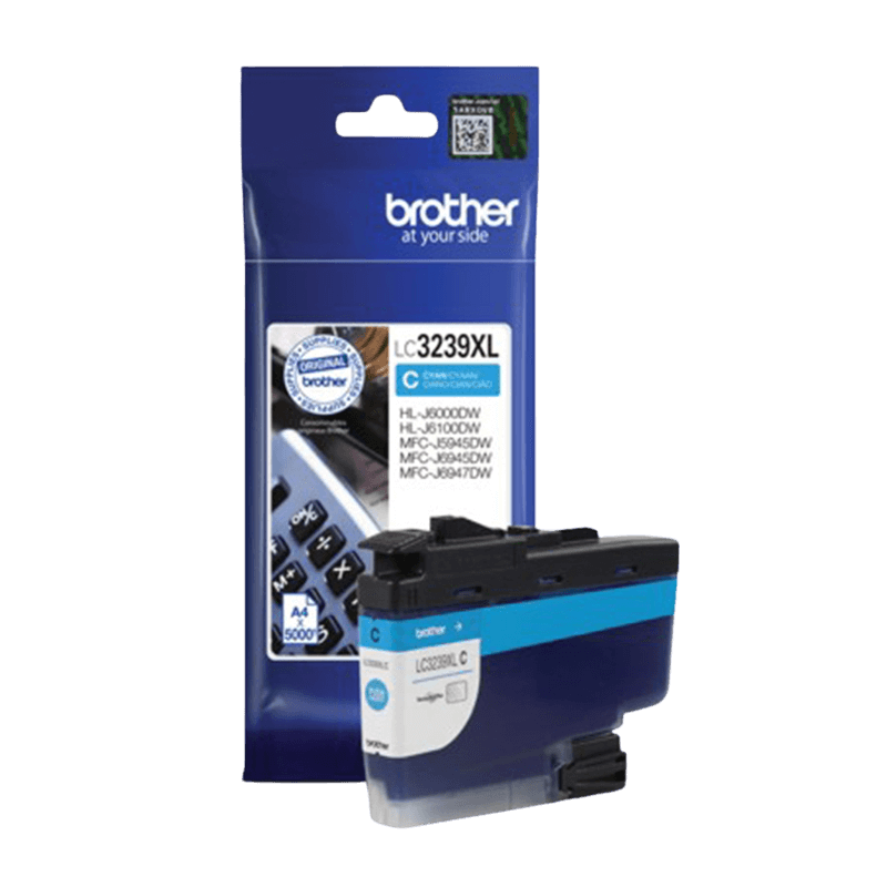 Brother Original LC3239XLC cyan blækpatron | Indhold: 5000 sider