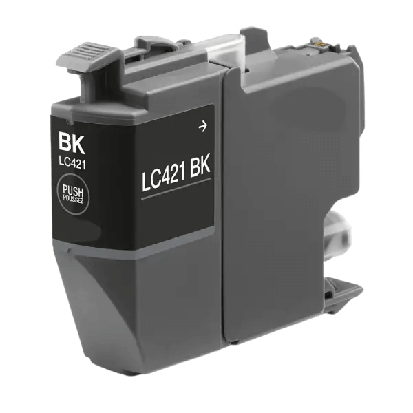 PixoJet Brother LC421BK sort blækpatron | Indhold: 200 sider