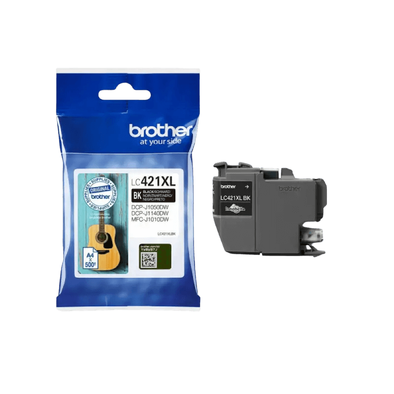 Brother Original LC421BK sort blækpatron | Indhold: 200 sider