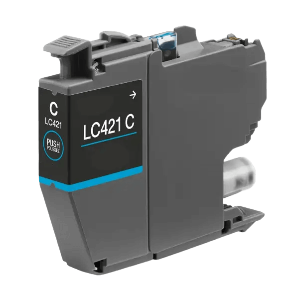 PixoJet Brother LC421C cyan blækpatron | Indhold: 200 sider