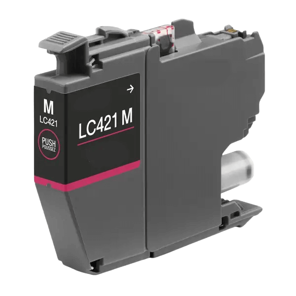 PixoJet Brother LC421M magenta blækpatron | Indhold: 200 sider