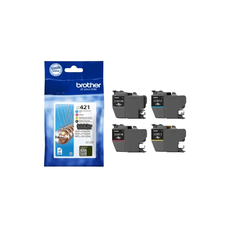 Brother Original LC421VALDR CMYK rabatpakke | Indhold: 800 sider