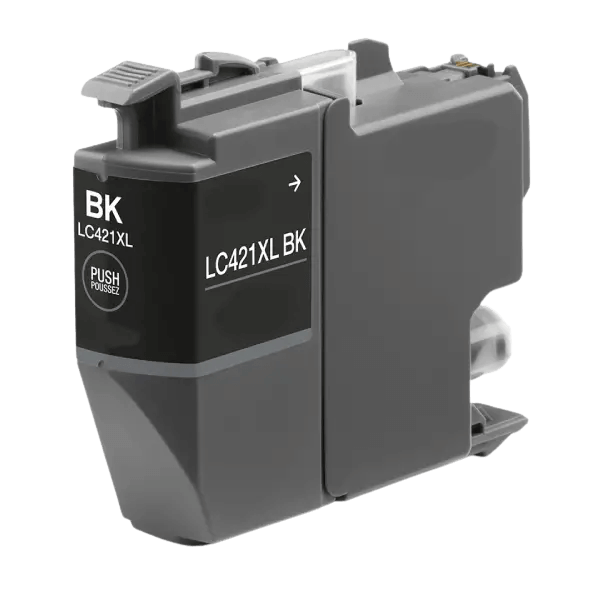 PixoJet Brother LC421XLBK sort blækpatron | Indhold: 500 sider