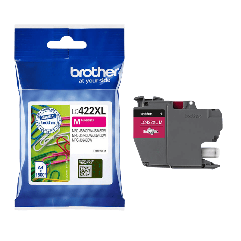 Brother Original LC422M magenta blækpatron | Indhold: 550 sider