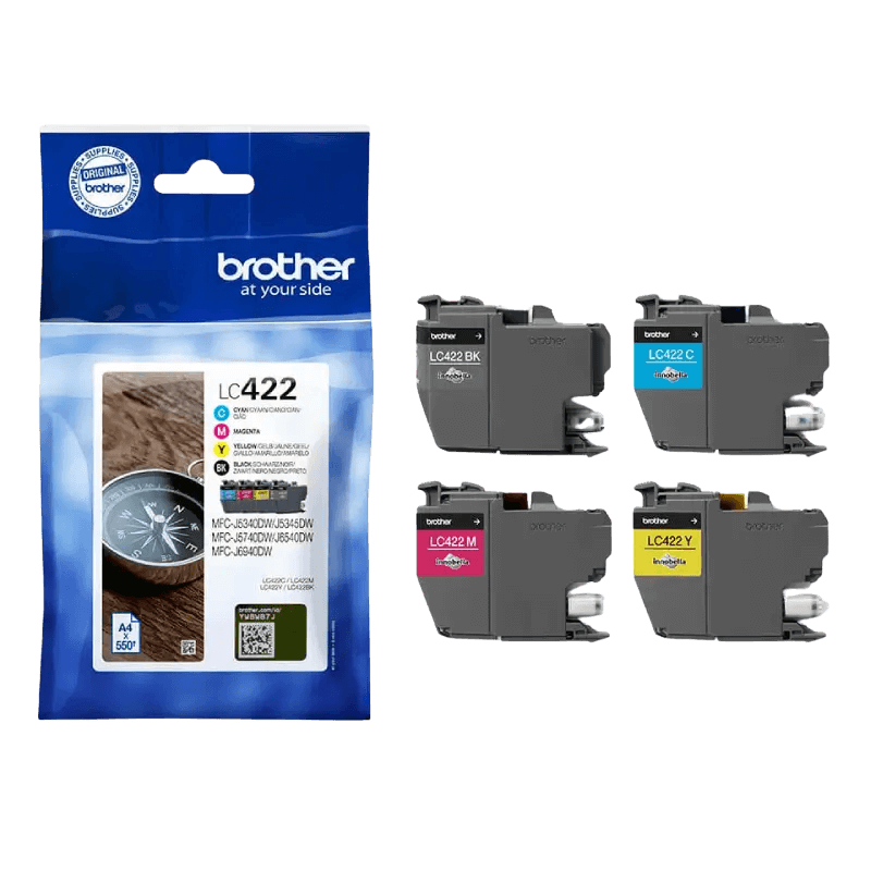 Brother Original LC422VALDR CMYK rabatpakke | Indhold: 2200 sider
