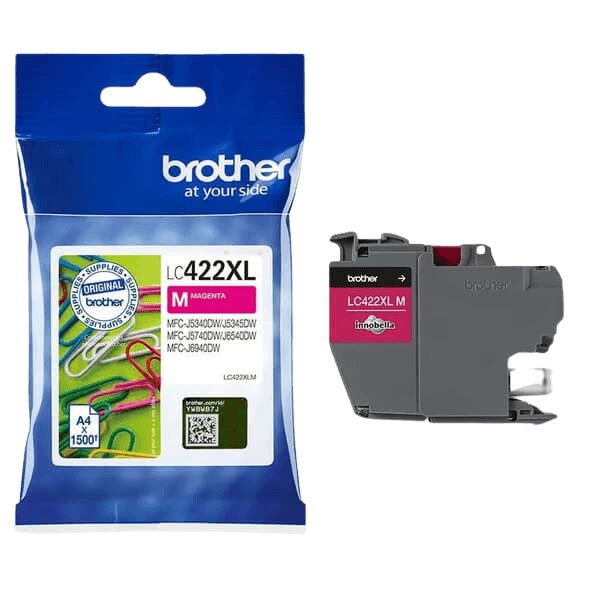 Brother Original LC422XLM magenta blækpatron | Indhold: 1500 sider