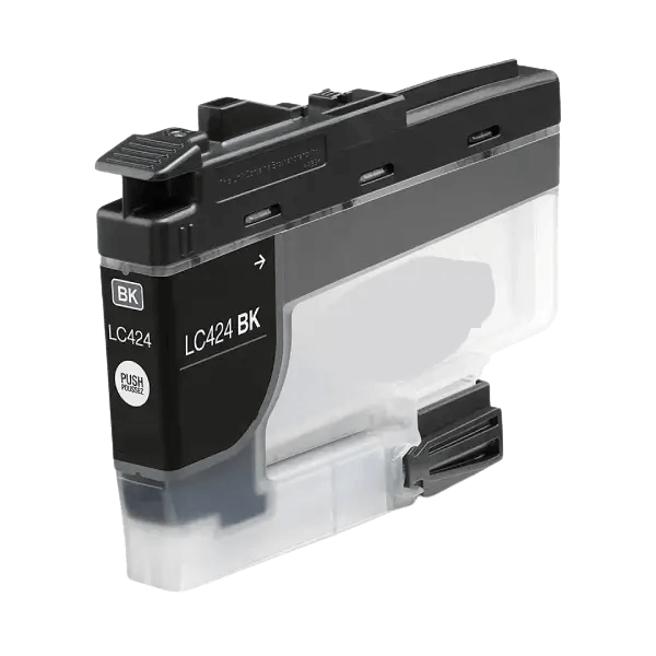 PixoJet Brother LC424BK sort blækpatron | Indhold: 750 sider