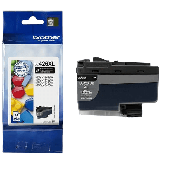 Brother Original LC426XLBK sort blækpatron | Indhold: 6000 sider