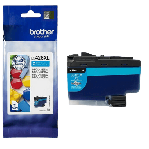 Brother Original LC426XLC cyan blækpatron | Indhold: 5000 sider