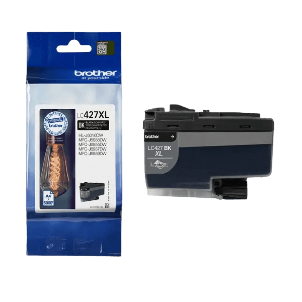 Brother Original LC427BK sort blækpatron | Indhold: 3000 sider