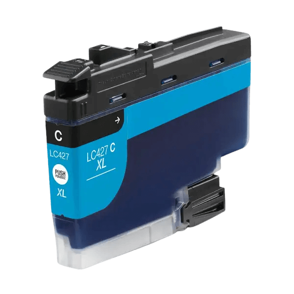 PixoJet Brother LC427XLC cyan blækpatron | Indhold: 5000 sider