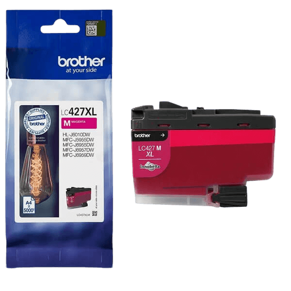 Brother Original LC427XLM magenta blækpatron | Indhold: 5000 sider