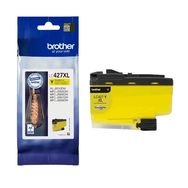 Brother Original LC427Y gul blækpatron | Indhold: 1500 sider