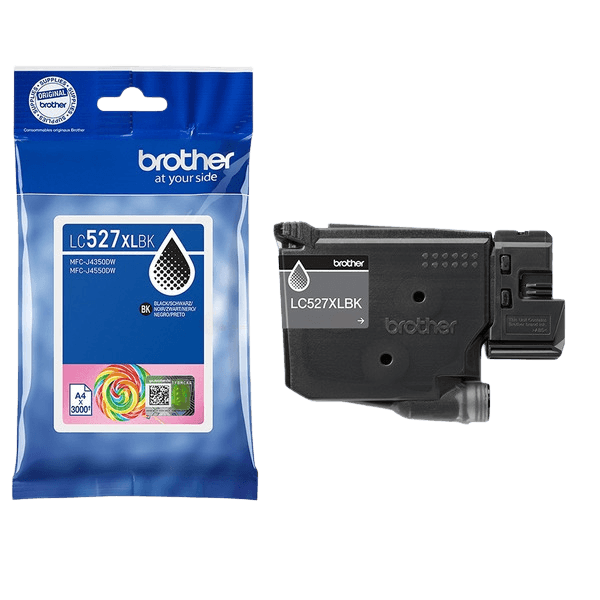 Brother Original LC527XLBK sort blækpatron | Indhold: 3500 sider