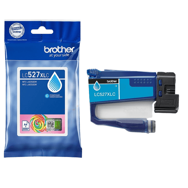 Brother Original LC527XLC cyan blækpatron | Indhold: 2000 sider