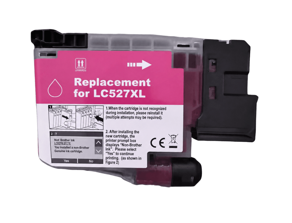 PixoJet Brother LC527XLM magenta blækpatron | Indhold: 2000 sider