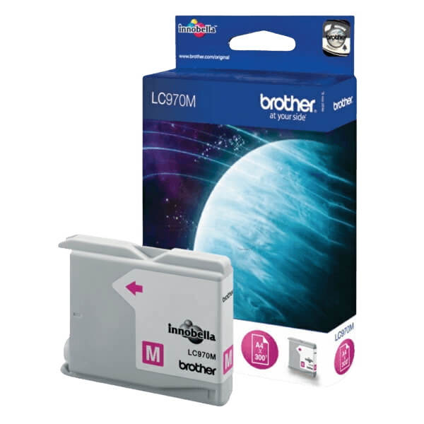 Brother Original LC970M magenta blækpatron | Indhold: 300 sider