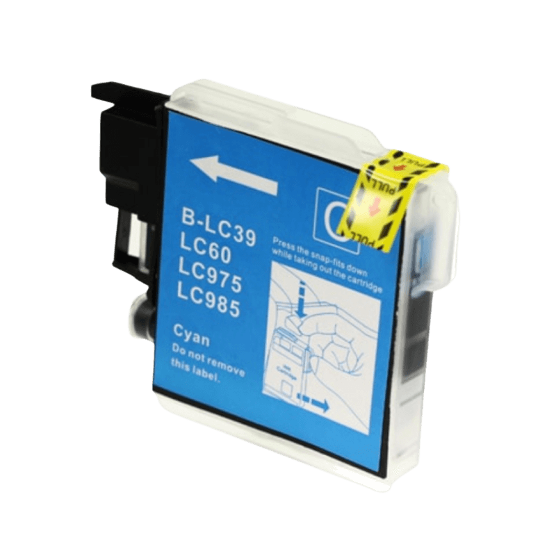 PixoJet Brother LC985C cyan blækpatron | Indhold: 12 ml.