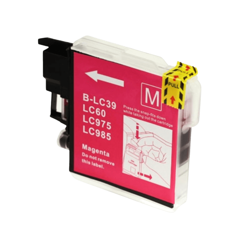 PixoJet Brother LC985M magenta blækpatron | Indhold: 12 ml.