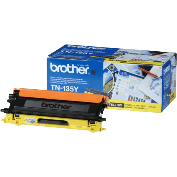 Brother Original TN135Y XL gul toner | Indhold: 4000 sider