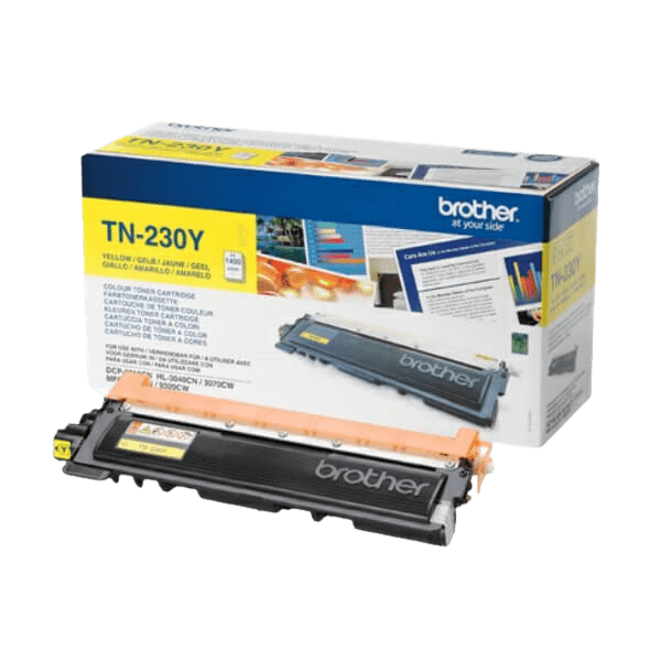 Brother Original TN230Y gul toner | Indhold: 1400 sider