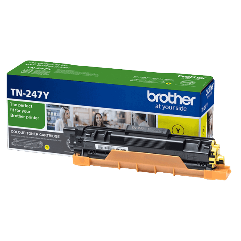 Brother Original TN247Y XL gul toner | Indhold: 2300 sider