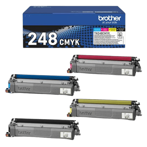 Brother Original TN248VAL CMYK rabatpakke | Indhold: 4000 sider
