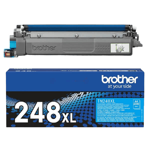 Brother Original TN248XLC cyan toner | Indhold: 2300 sider