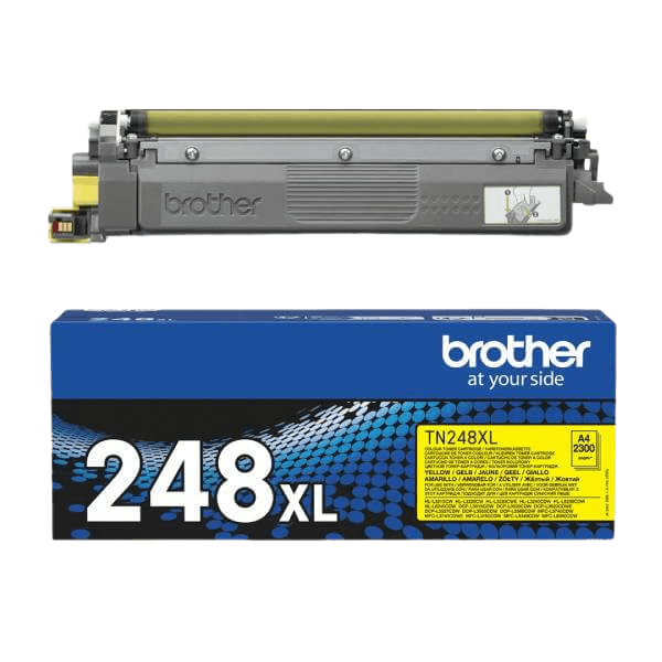 Brother Original TN248Y gul toner | Indhold: 1000 sider
