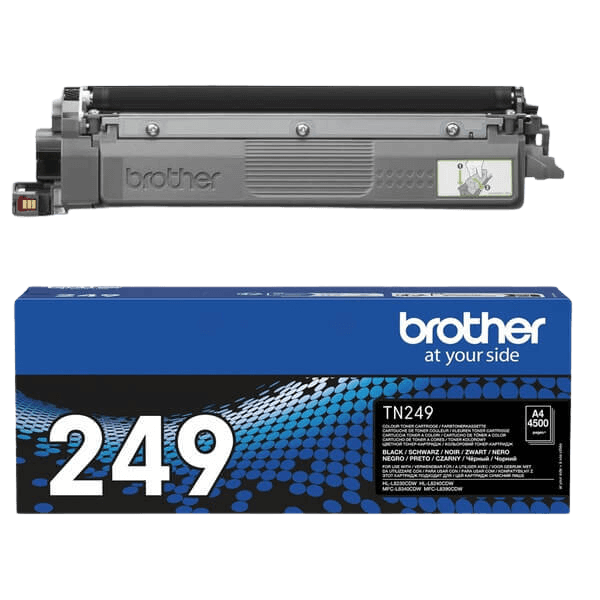 Brother Original TN249BK XXL sort toner | Indhold: 4500 sider